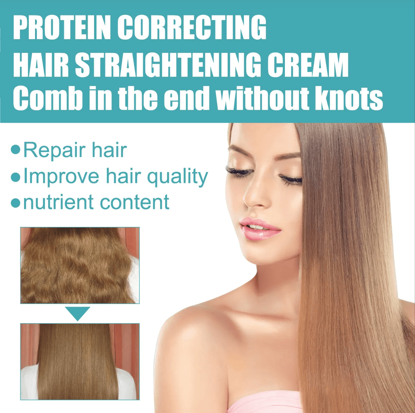 KERATIN HAIR STRAIGHTENING TREATMENT CREAM - BeautifyFit