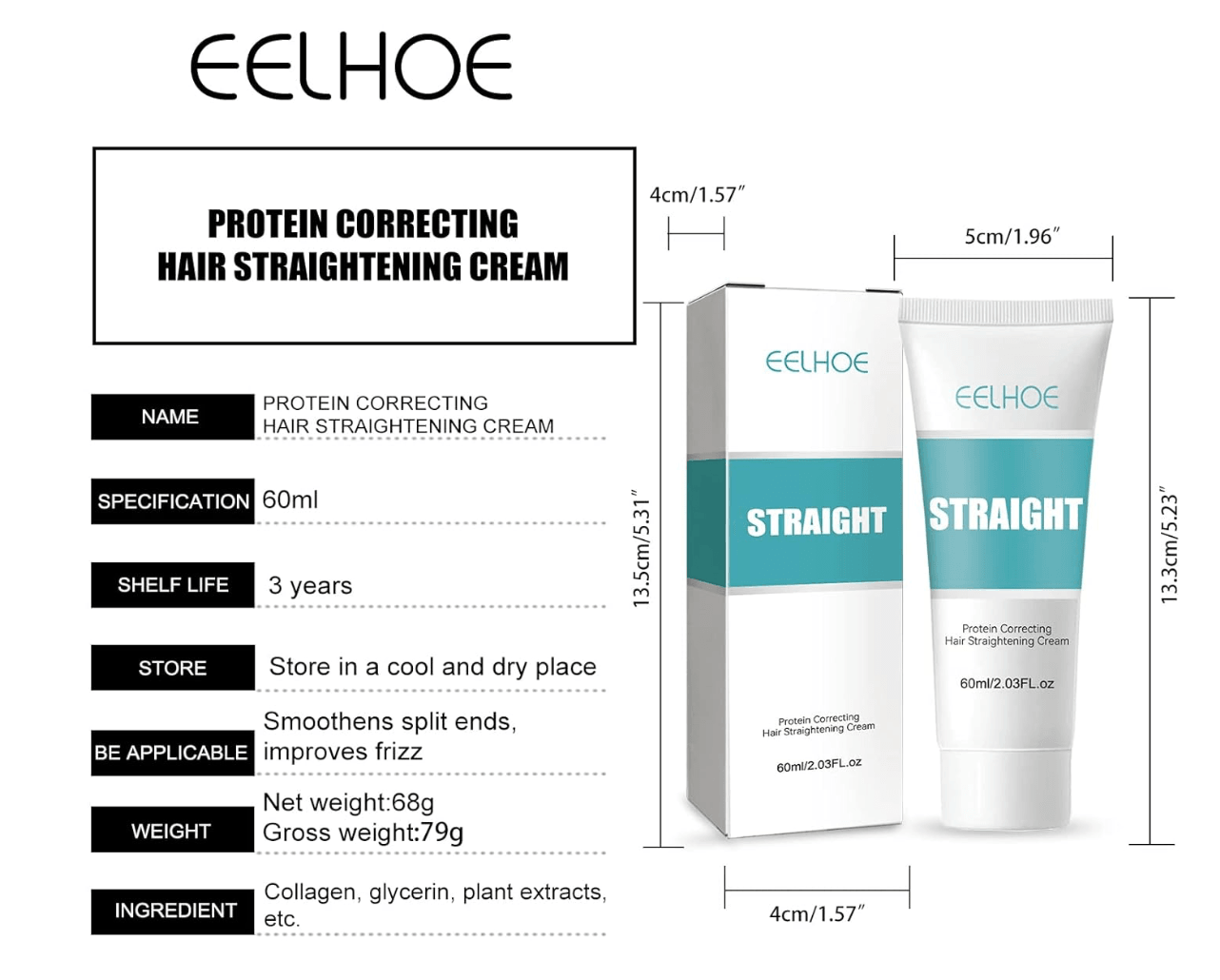 KERATIN HAIR STRAIGHTENING TREATMENT CREAM - BeautifyFit