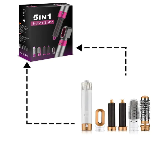 5 In 1 Hair Dryer Auto Curling Iron - BeautifyFit