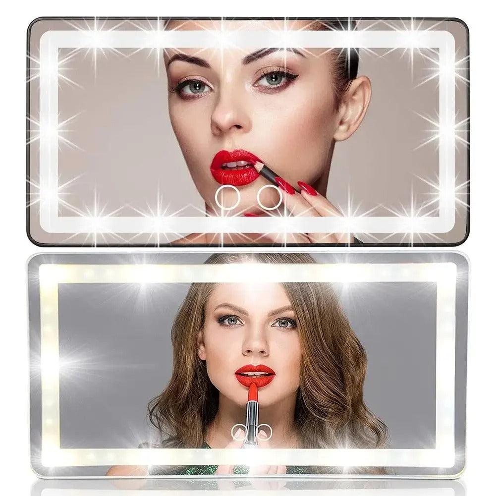DIMMABLE LED CAR MAKEUP MIRROR - BeautifyFit