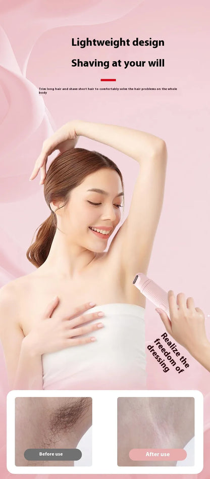 SilkGlide™ Dual-Head Electric Shaver - easy use