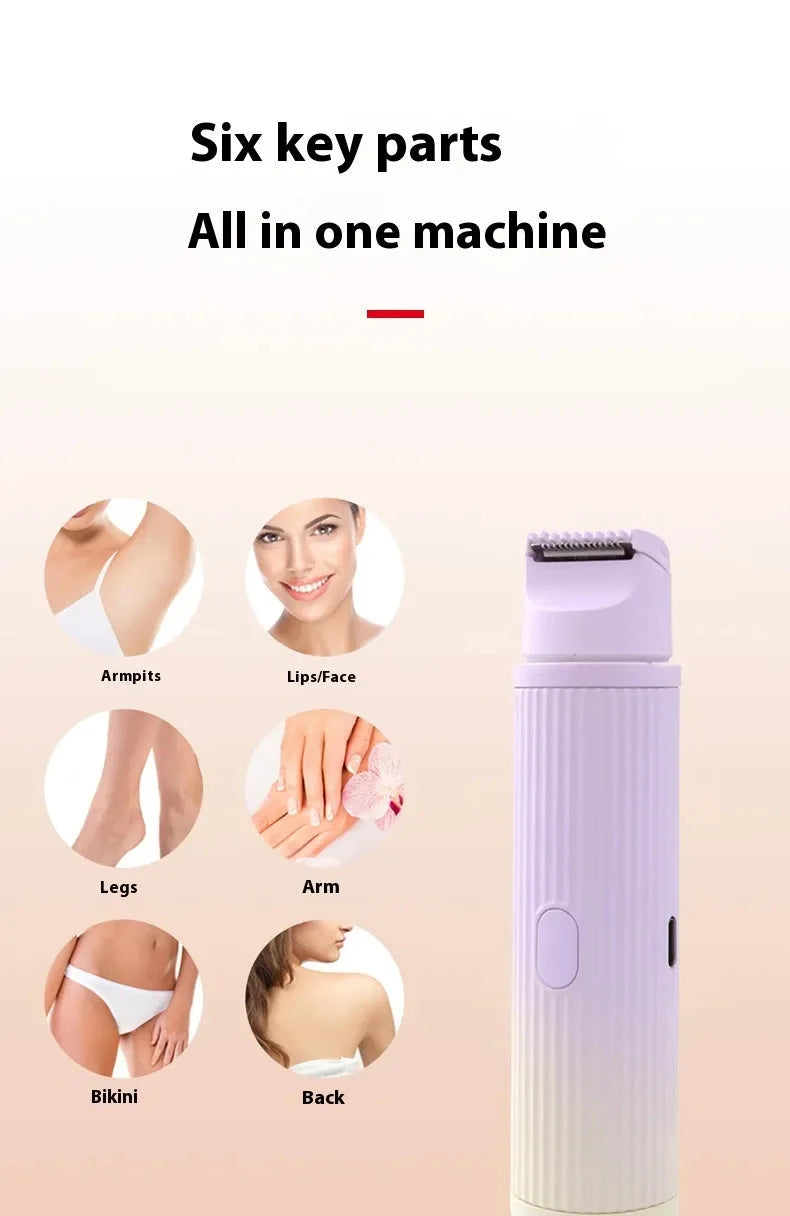 SilkGlide™ Dual-Head Electric Shaver - full body use