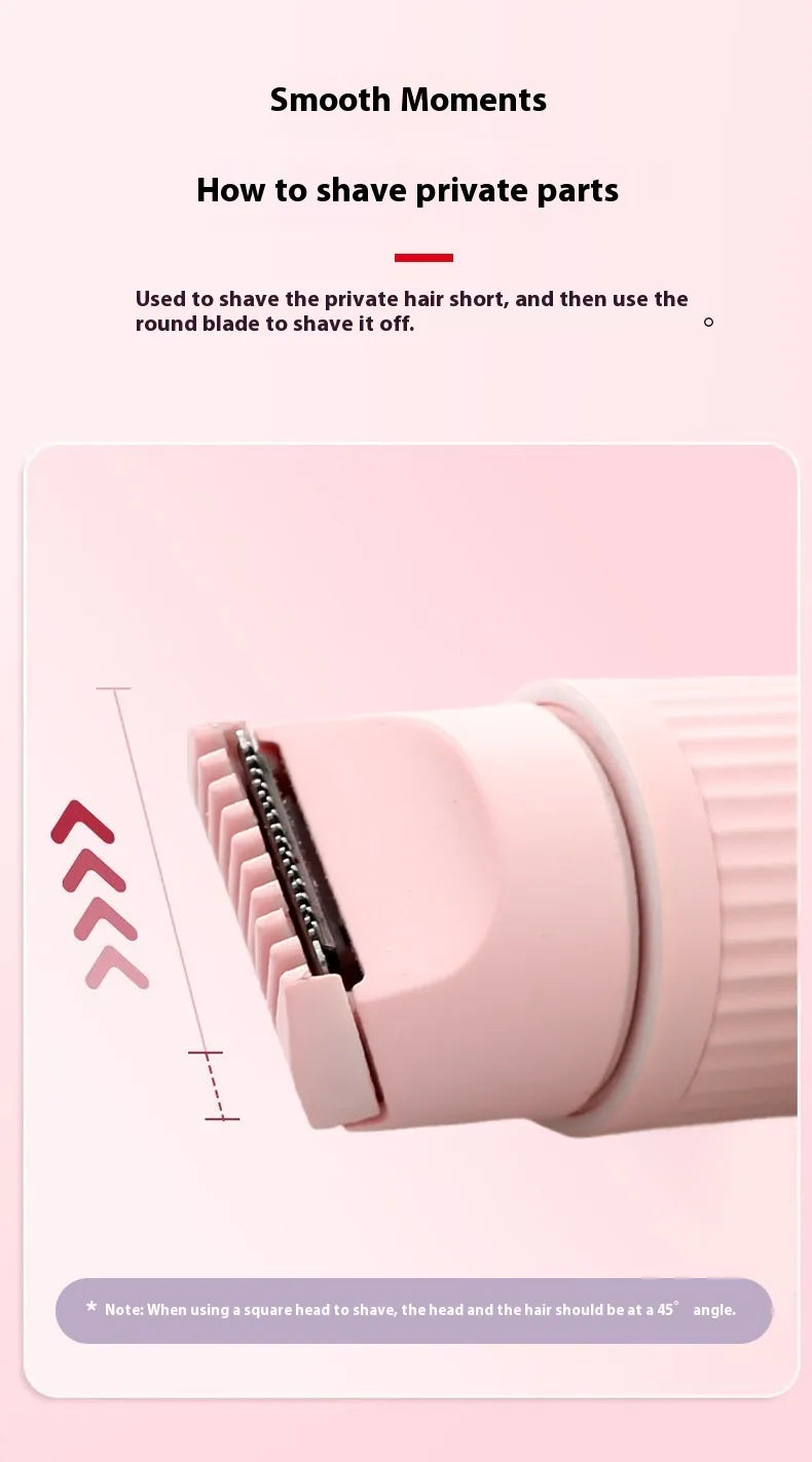 SilkGlide™ Dual-Head Electric Shaver - trimmer