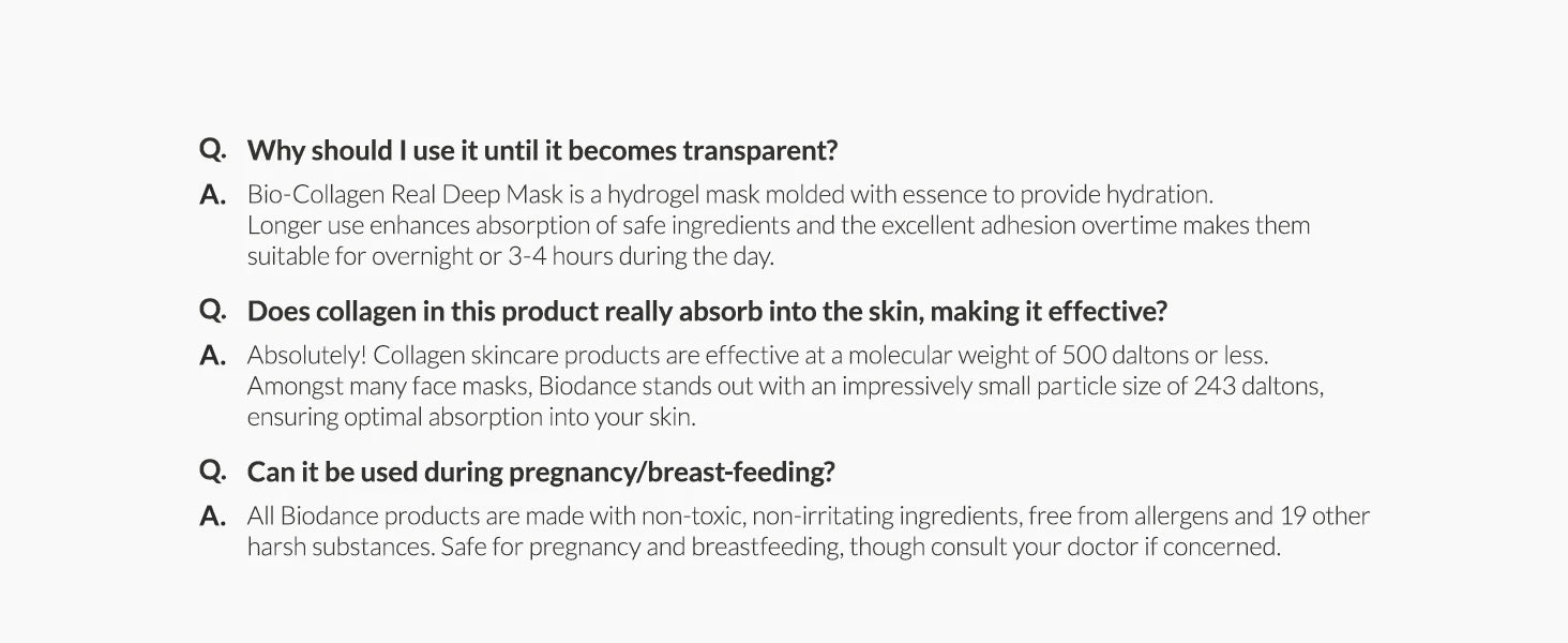 Hydrating Biodance Bio-Collagen Deep Mask