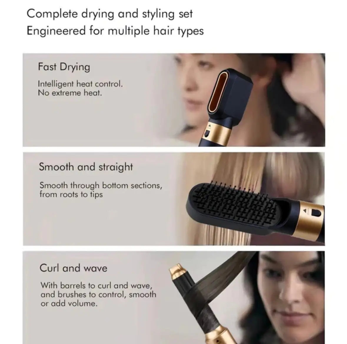 Multi Hairstyler Dunkel Blau 5 in 1 - BeautifyFit