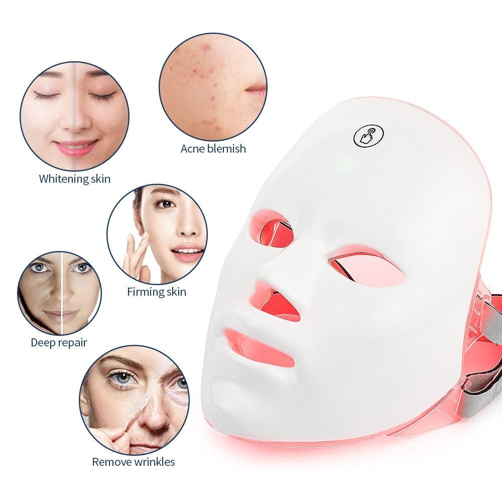 WIRELESS LED THERAPY FACE MASK - BeautifyFit